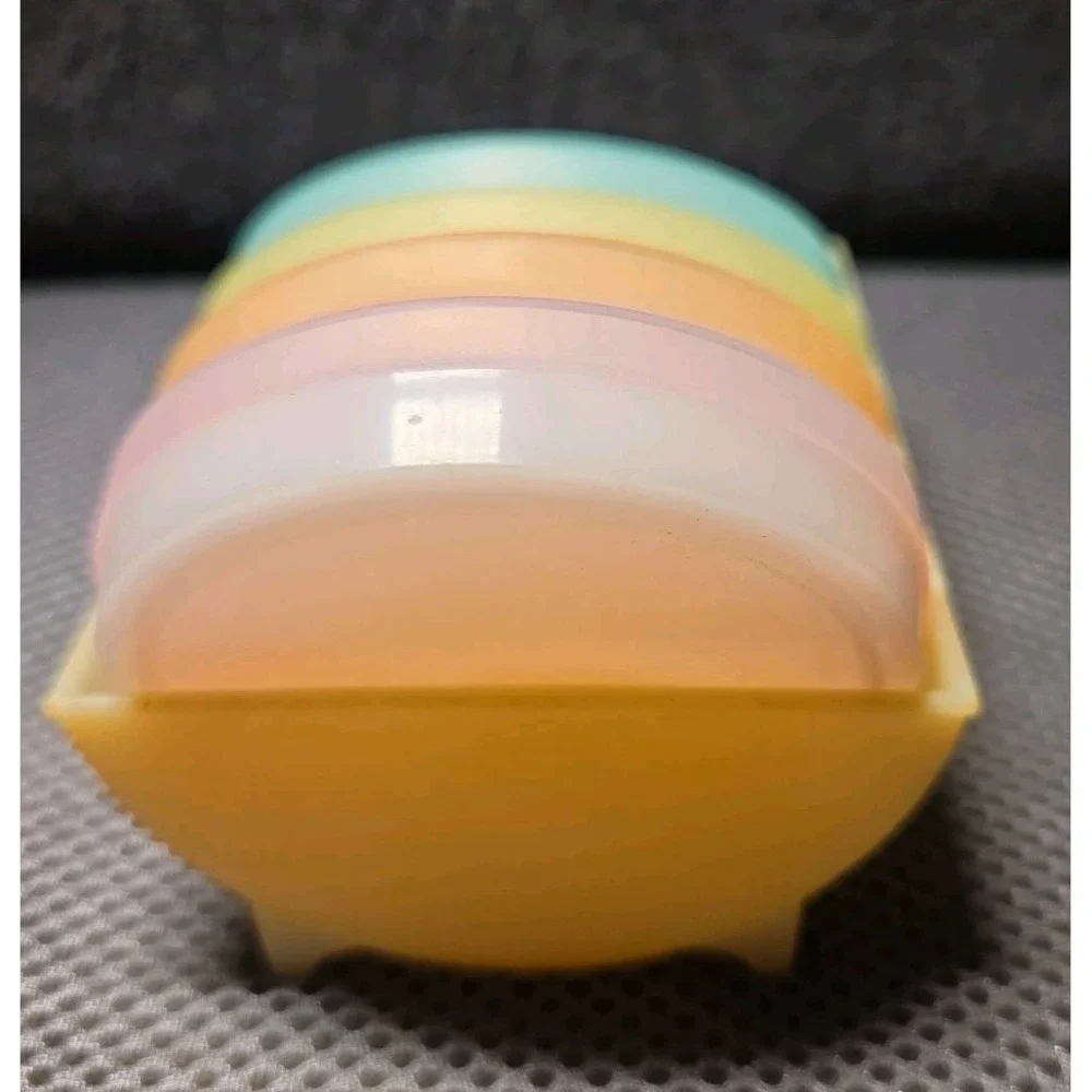 Vintage Tupperware Wagon Wheel Coasters 4 Coasters